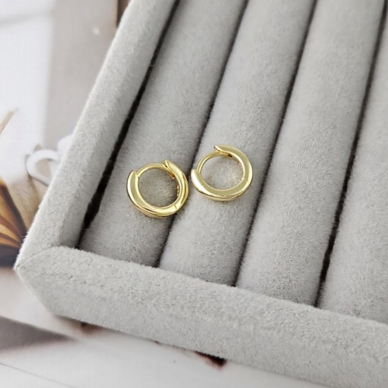 УЦЕНКА Швензы кольца, бублики, конго мини 12х2 мм позолота 14К (9308-З-УЦ)