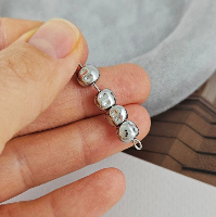 УЦЕНКА 1 шт. Бусина разделитель фри форм 5.7х7х5.3 мм родиевое покрытие (9375-Р УЦ) купить с доставкой по России | Интернет-магазин Viva Beads