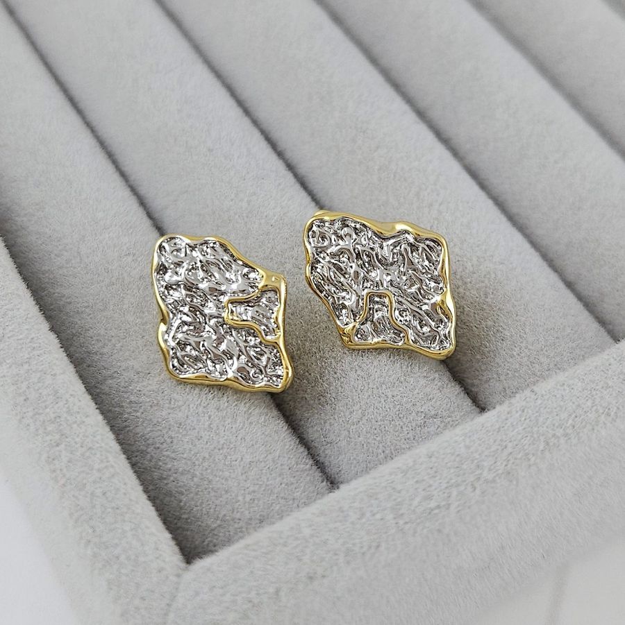 Швензы с замком 17х12.7 мм биколор, позолота 14К (9967-З) купить в Воронеже | Заказать в интернет-магазине Viva Beads
