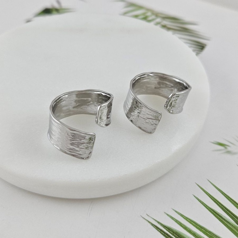 Кольцо Геометрия 18.5 размер, нержавеющая сталь (10012)