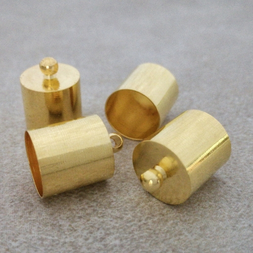Концевик для шнуров, жгутов 14х10 мм цвет золото (2009-З)