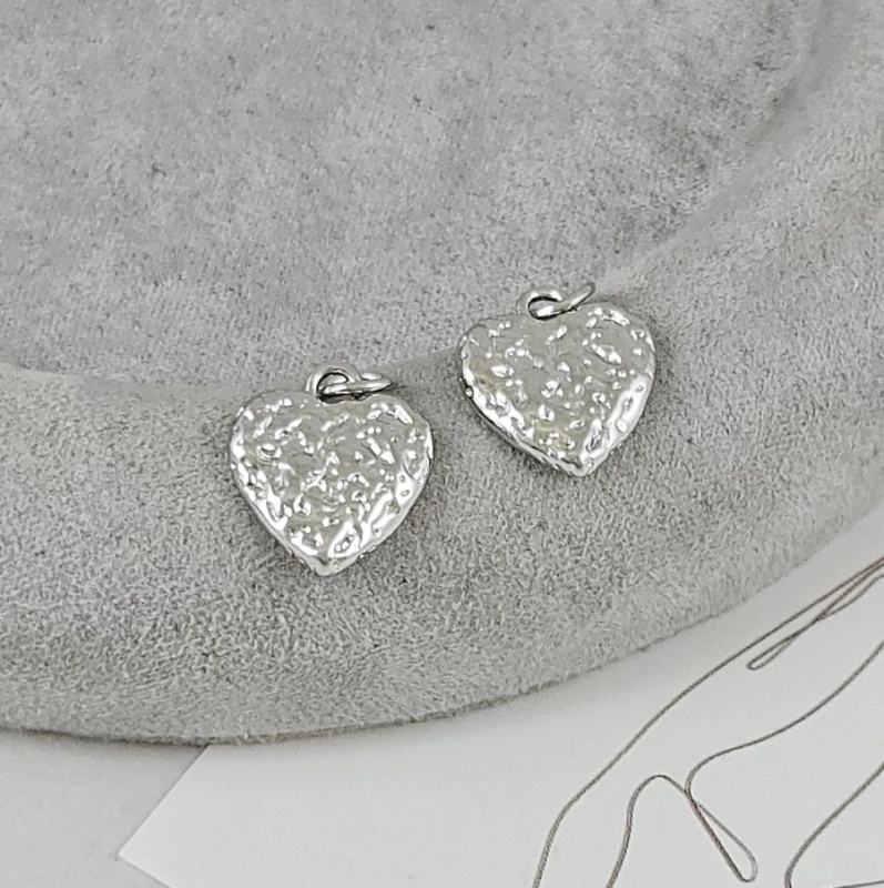 УЦЕНКА Подвеска Сердце 13.8х12.2 мм родиевое покрытие (9542-Р-УЦ)