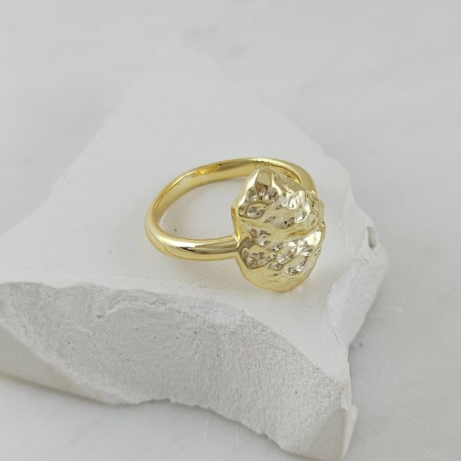 Кольцо Фри форм свободного размера с позолотой 14К (10114-З) купить с доставкой по России | Интернет-магазин Viva Beads