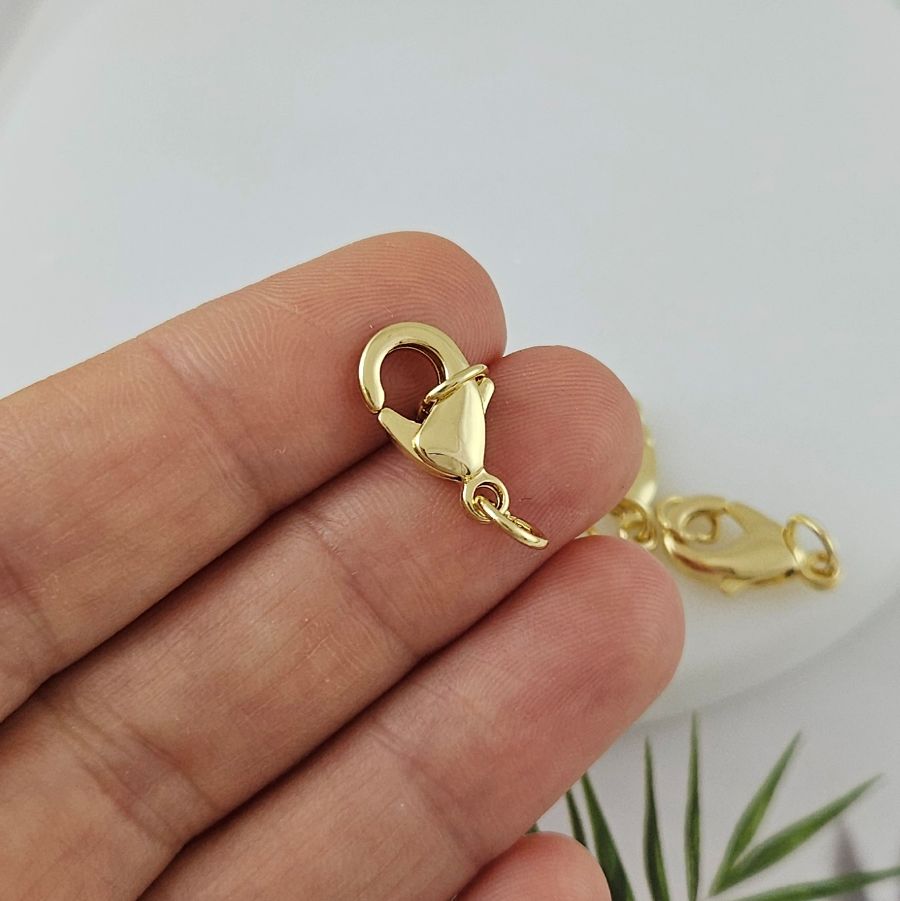 Замок лобстер 15 мм позолота 14К (7309-З) купить в Воронеже | Заказать в интернет-магазине Viva Beads
