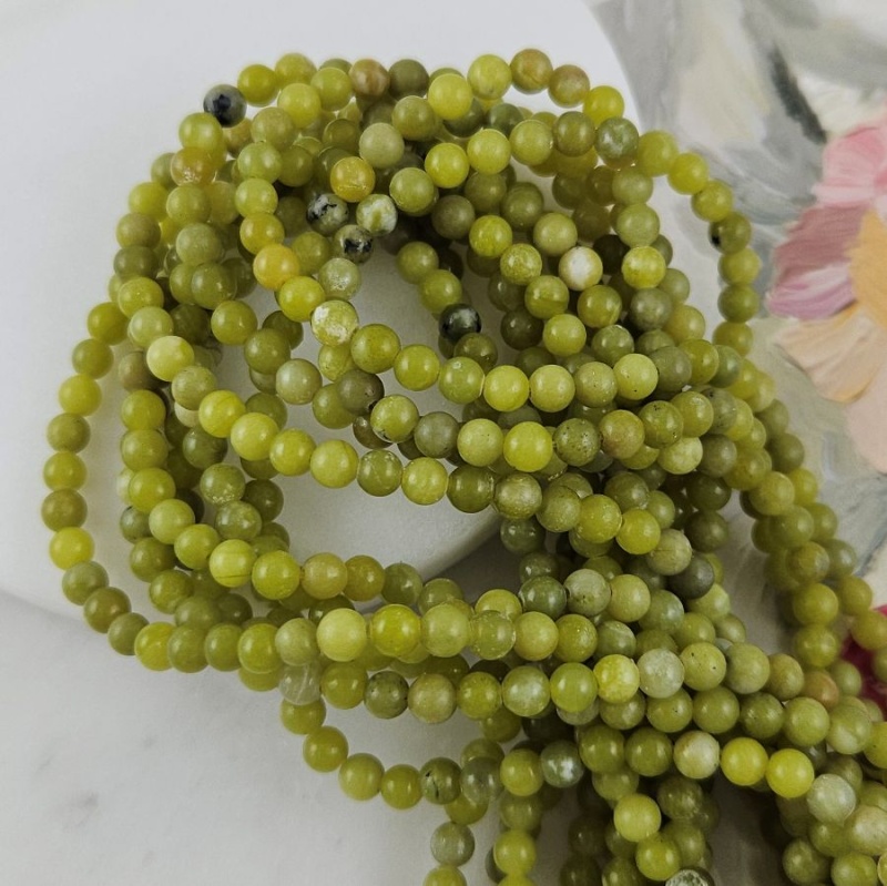 Нить 37 см Нефрит тайванский ок. 4.7 мм бусины гладкий шар (9784-4) для бижутерии купить с доставкой по России | Интернет‑магазин Viva Beads
