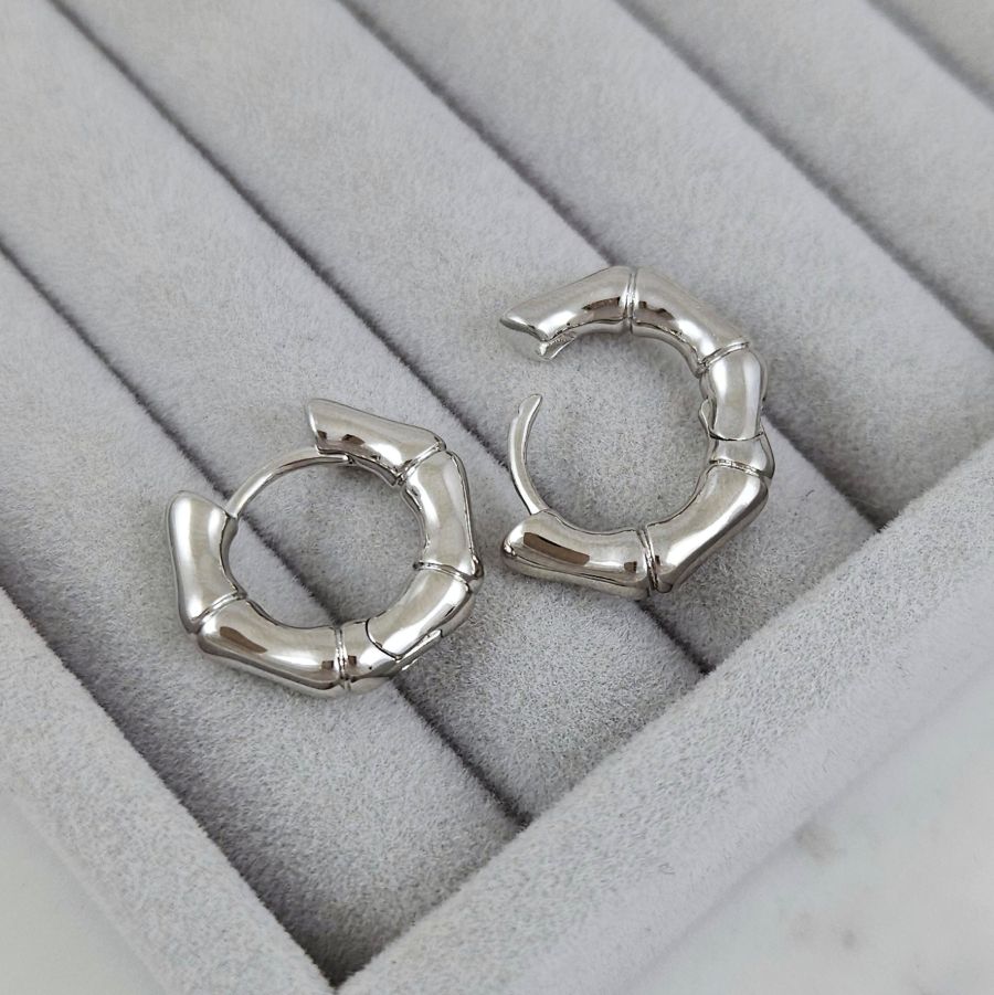 Швензы конго, бублики, кольца Бумбук 20х4 мм, родиевое покрытие (5532-Р) купить с доставкой по России | Интернет-магазин Viva Beads