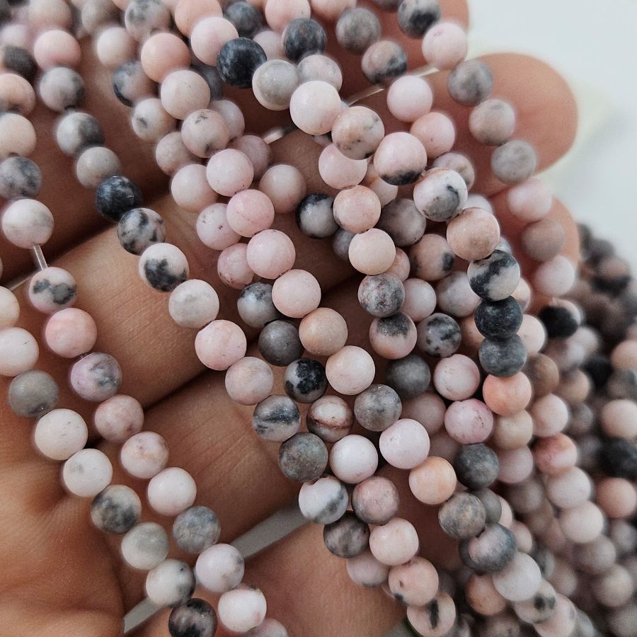 Нить 37 см Яшма розовая матовая бусины 4 мм гладкий шар (9075-4) купить в Воронеже | Заказать в интернет-магазине Viva Beads
