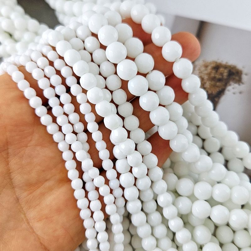 Нить 37 см Белый агат, имитация, ок. 9.5 мм бусины граненый шар (9205-10) для бижутерии купить с доставкой по России | Интернет‑магазин Viva Beads
