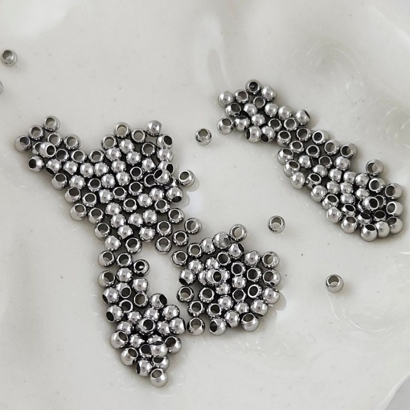 20 шт. Бусина разделитель  2x1.5 мм, нержавеющая сталь (6527) купить с доставкой по России | Интернет-магазин Viva Beads