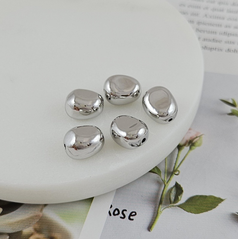 УЦЕНКА Бусина разделитель фри форм 12х9.2х8 мм родиевое покрытие (9863-Р-УЦ) купить в Воронеже | Заказать в интернет-магазине Viva Beads
