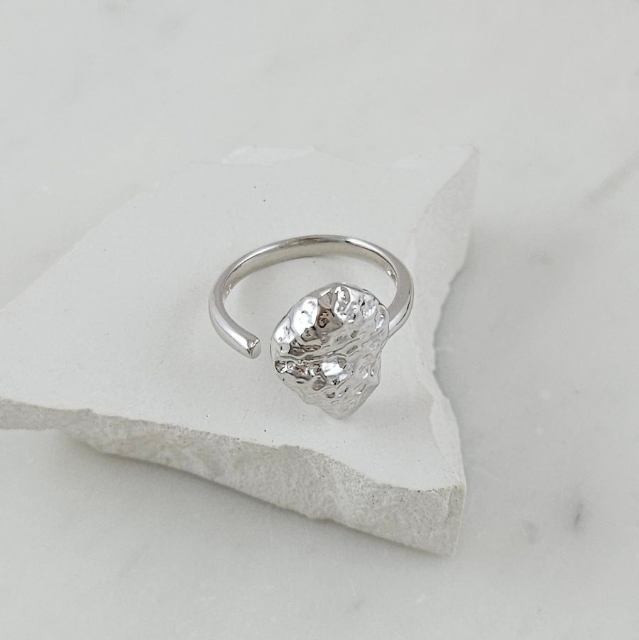 Кольцо Фри форм свободного размера с родиевым покрытием (10114-Р) купить с доставкой по России | Интернет-магазин Viva Beads