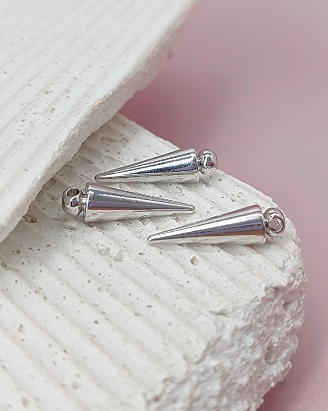 УЦЕНКА Подвеска Шип 19.2х5.7 мм родиевое покр. (6605-20-Р-УЦ)