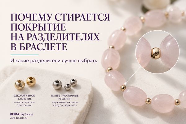 Почему стирается позолота на разделителях в браслете и чем заменить