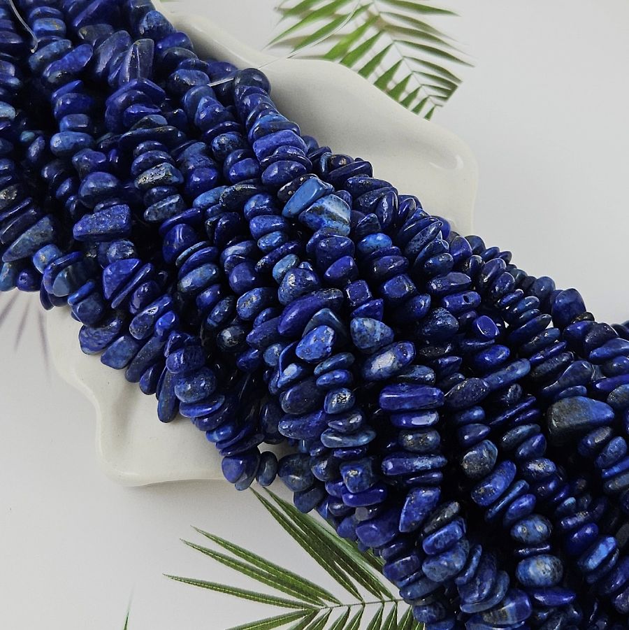 Нить 40 см Лазурит натуральный 6-10 мм, каменная крошка (9986) купить в Воронеже | Заказать в интернет-магазине Viva Beads
