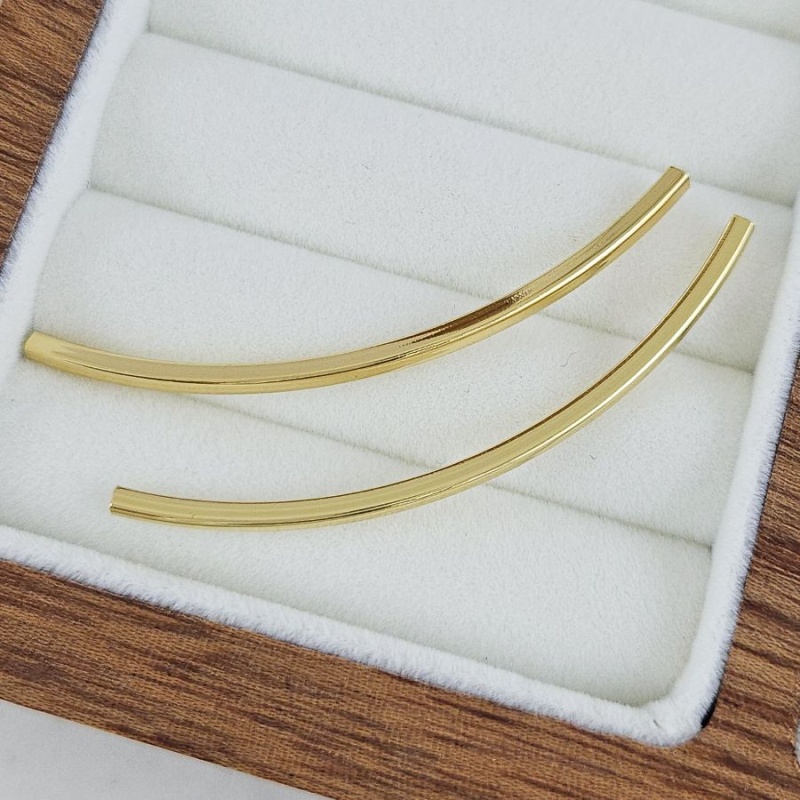 Бусина разделитель 53х2 мм трубочка с квадратным сечением, позолота 14К (10226-50-З) купить с доставкой по России | Интернет-магазин Viva Beads