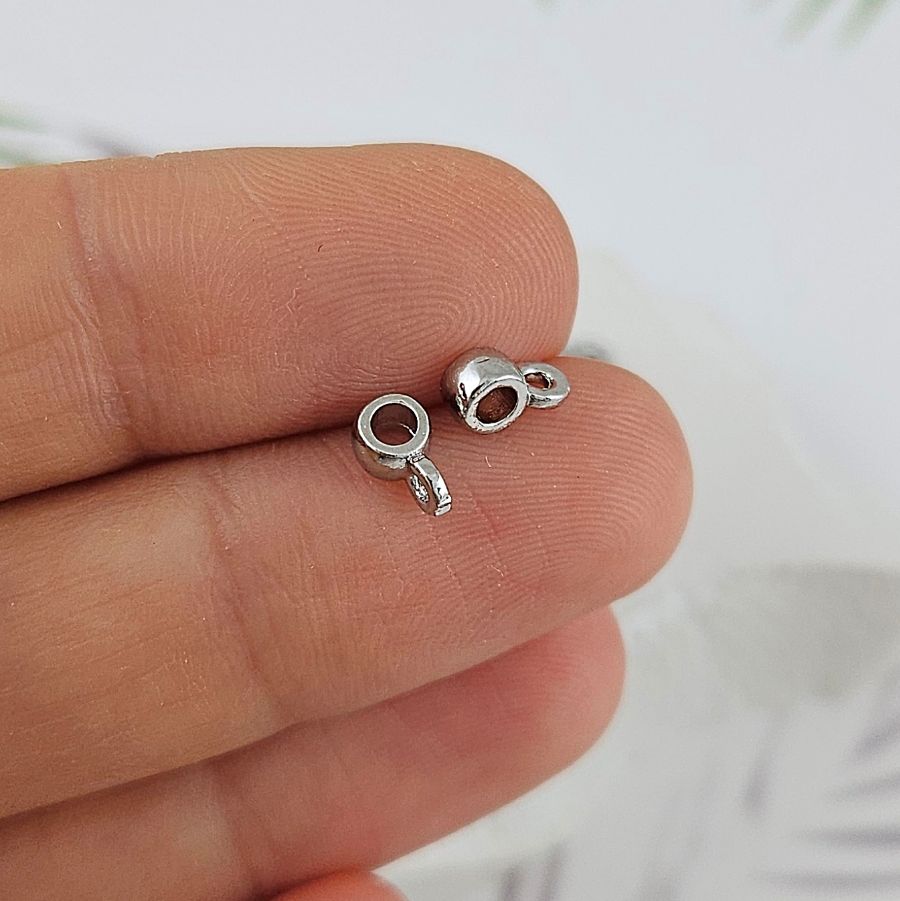 Бейл 6.3х4х2.4 мм внутр. d 2 мм с родиевым покрытием (9974-Р) купить в Воронеже | Заказать в интернет-магазине Viva Beads
