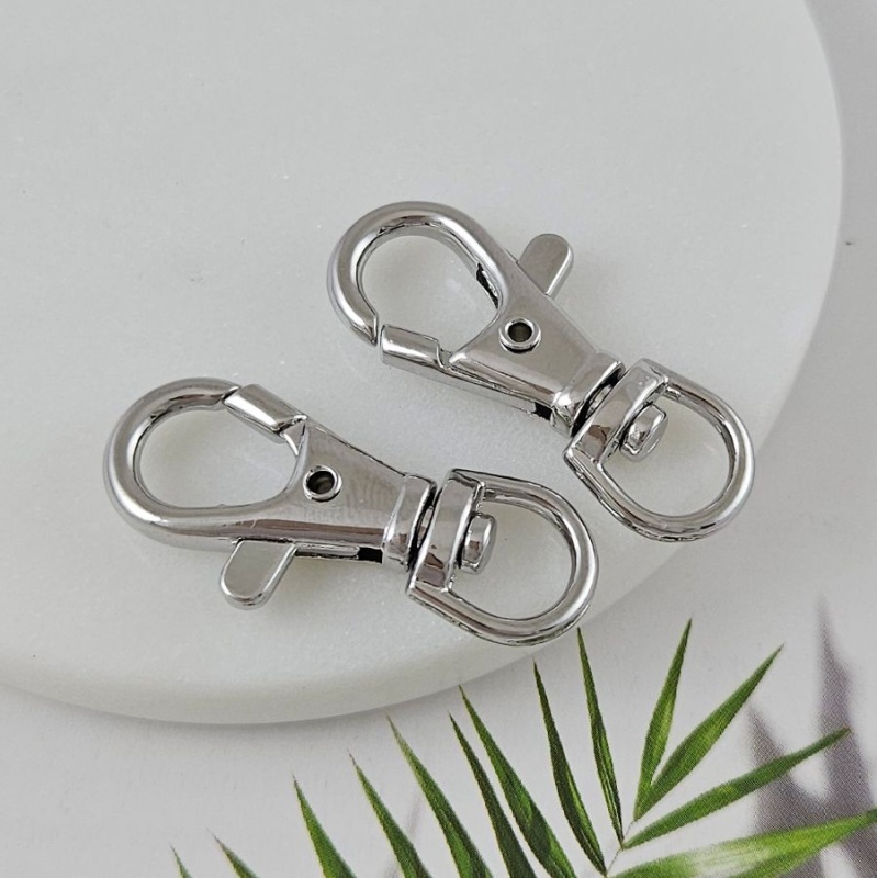 Замок овальный карабин 39 мм родиевое покрытие (8579-Р) купить в Воронеже | Заказать в интернет-магазине Viva Beads
