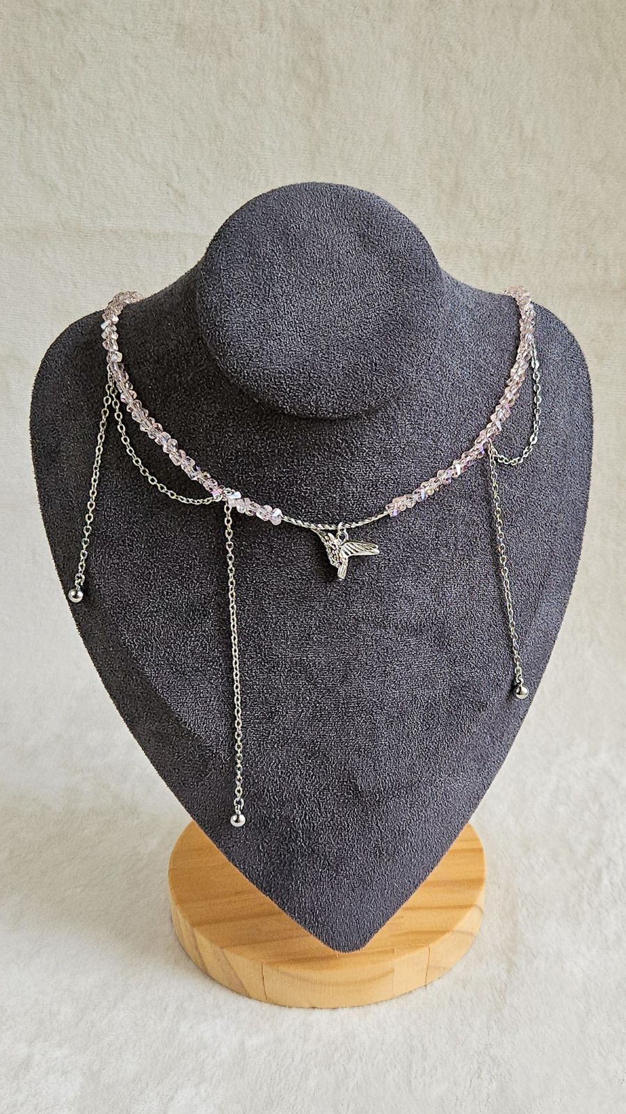 Чокер с подвесками и цепочками Крылья колибри - набор материалов (НАБОР-82) купить с доставкой по России | Интернет-магазин Viva Beads