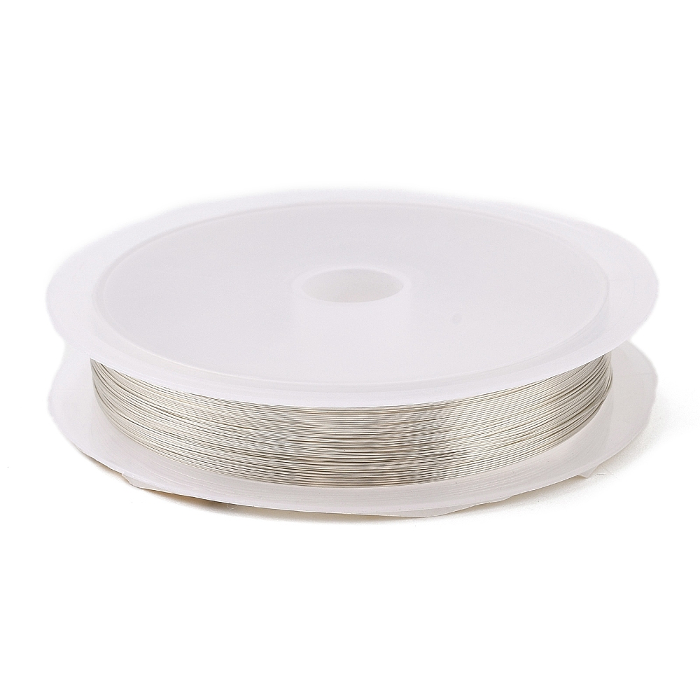 Проволока медная 0.2 мм, цвет светлое серебро, ок. 20 м (10165-С) купить с доставкой по России | Интернет-магазин Viva Beads