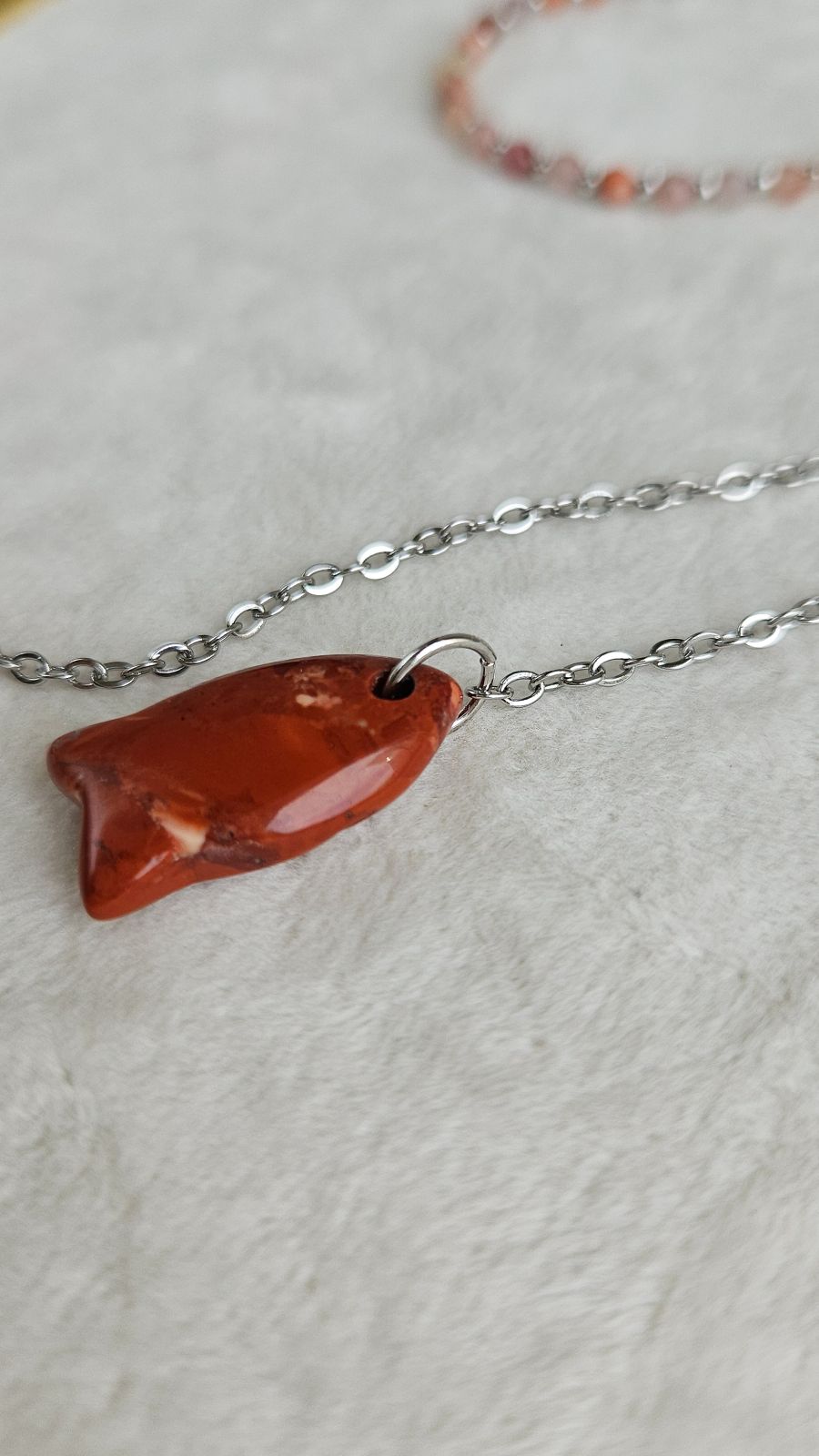 Колье-галстук из агата с подвесками в морском стиле - набор материалов для самостоятельной сборки (НАБОР-86)