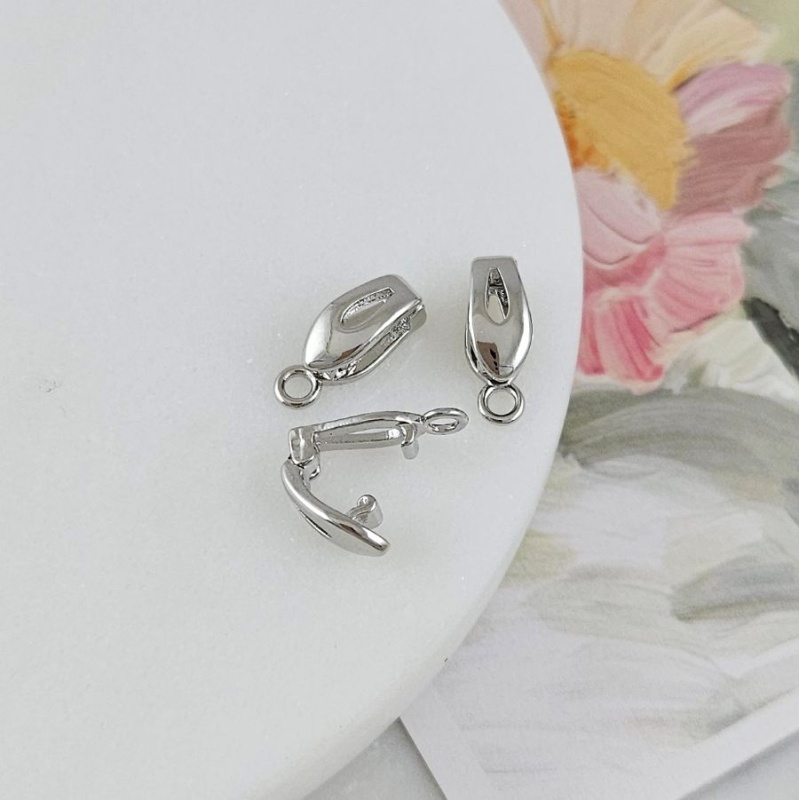 Бейл разъемный 13х4.6х5 мм, родиевое покрытие (4903-13-Р) купить с доставкой по России | Интернет-магазин Viva Beads