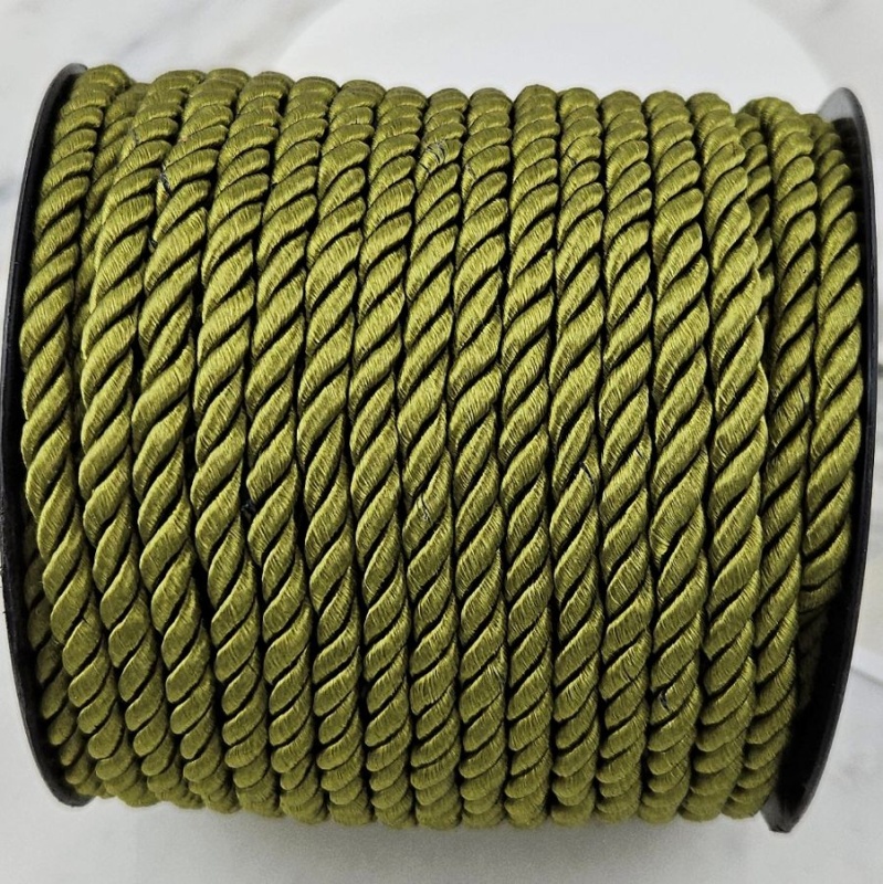 50 см Шнур витой нейлоновый ок. 5 мм зеленый (10166-ЗЕЛ) купить с доставкой по России | Интернет-магазин Viva Beads