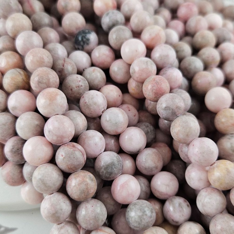 Нить 37-38 см Яшма розовая бусины ок. 8.5 мм тонированная, бусины гладкий шар (10051-8.5) для бижутерии купить с доставкой по России | Интернет‑магазин Viva Beads
