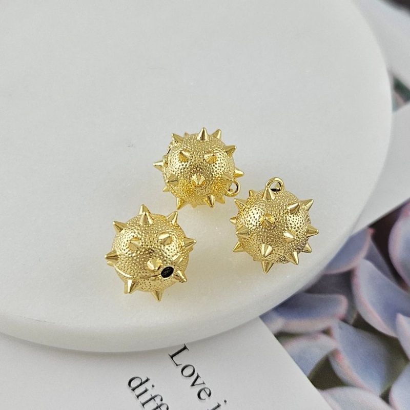 Подвеска с шипами 14.3х14.6 мм, позолота 14К (10038-З) купить с доставкой по России | Интернет-магазин Viva Beads