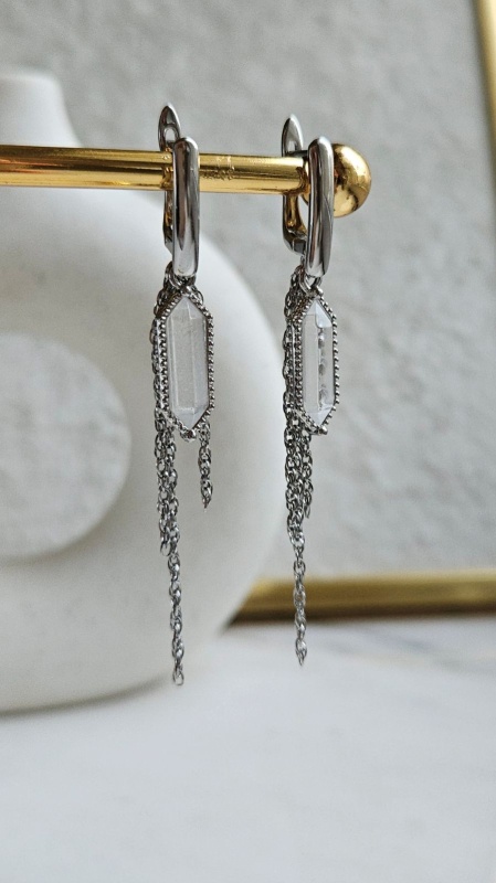 Северное Сияние — набор материалов для создания серёжек с хрустальными подвесками (НАБОР-69)