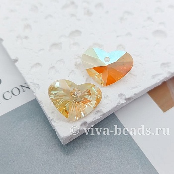 Подвеска Сердце 12х17 мм Crystal Sun хрустальное стекло (7233-КС) Подвеска Сердце 12х17 мм Crystal Sun хрустальное стекло (7233-КС)