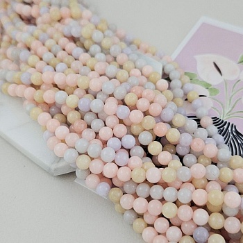 Нить 18 см Жадеит ок. 8.5 мм бусины гладкий шар, микс, имитация морганита (9785-8) купить в Воронеже | Заказать в интернет-магазине Viva Beads
