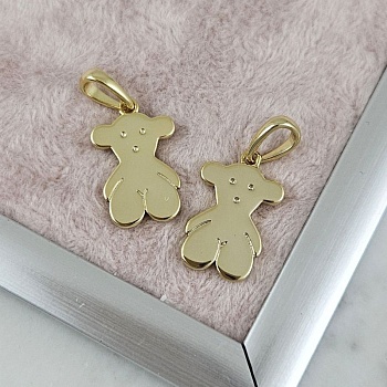 Подвеска Мишка 17.5х11.2 мм позолота 14К (10186-З) купить с доставкой по России | Интернет-магазин Viva Beads