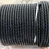 50 см Шнур кожаный плетеный черный 4 мм (2668) купить в Воронеже | Заказать в интернет-магазине Viva Beads
