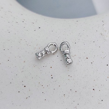 1 шт. Концевик зажимной 7x2.3 мм, внутр. d 1 мм, родиевое покр. (7662-Р) купить в #REGION_P# | Заказать в интернет-магазине Viva Beads
