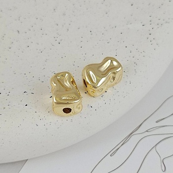 1 шт. Бусина прямоугольная фри форм 13х7.9х8.8 мм позолота 14К (9476-13-З) купить в Воронеже | Заказать в интернет-магазине Viva Beads
