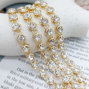 10 см Стразовая цепь 7.2 мм позолота (7432-З) купить в Воронеже | Заказать в интернет-магазине Viva Beads
