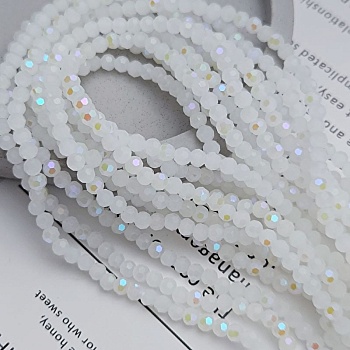 Нить 33-34 см Бусина граненая 4 мм белый АВ, стекло (8697-Б) купить в Воронеже | Заказать в интернет-магазине Viva Beads
 Нить 33-34 см Бусина граненая 4 мм белый АВ, стекло (8697-Б) купить в Воронеже | Заказать в интернет-магазине Viva Beads