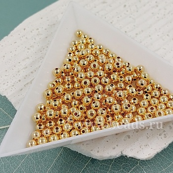 10 шт. Бусина /разделитель/ 3 мм позолота 18К (6667-3-З/14К) купить в Воронеже | Заказать в интернет-магазине Viva Beads
