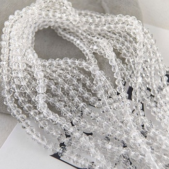 Нить 39 см Рондель граненый ок. 4x3.5 мм crystal , стекло (6654-КР) купить в Воронеже | Заказать в интернет-магазине Viva Beads
 Нить 39 см Рондель граненый ок. 4x3.5 мм crystal , стекло (6654-КР) купить в Воронеже | Заказать в интернет-магазине Viva Beads