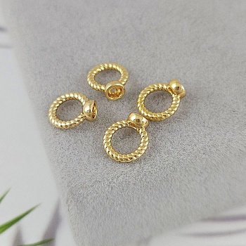 1 шт. Концевик шапочка с кольцом 8.2х7.3 мм, позолота 14К (9973-З) купить с доставкой по России | Интернет-магазин Viva Beads