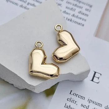 Подвеска Сердце 20х14.6 мм позолота 14К (8669-З) купить с доставкой по России | Интернет-магазин Viva Beads