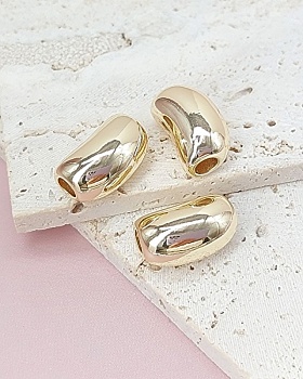 УЦЕНКА Бусина 18.7х11.6х10.5 мм позолота 14К (8047-З-УЦ) купить в Воронеже | Заказать в интернет-магазине Viva Beads
