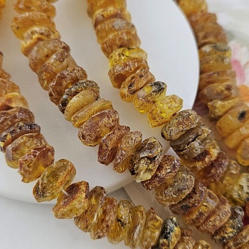 1 шт. Янтарь натуральный 13-15х5-7 мм диски необработанные (10152-13/15) для бижутерии купить с доставкой по России | Интернет‑магазин Viva Beads