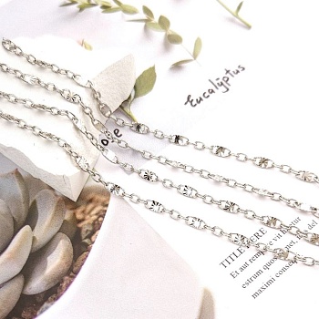 50 см Цепь тонкая 2.9 мм / толщина / родиевое покрытие (8754-Р) купить в Воронеже | Заказать в интернет-магазине Viva Beads
