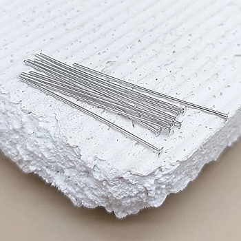 10 шт. Штифты со шляпкой 40х0,7 мм родиевое покр. (6551-40/0.7-Р) купить в Воронеже | Заказать в интернет-магазине Viva Beads
