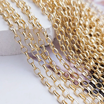 50 см Цепь овальная 2.7 мм / толщина / позолота (8626-З) купить в Воронеже | Заказать в интернет-магазине Viva Beads
