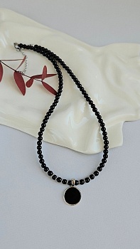 Eclipse — набор для создания элегантного чокера из оникса (НАБОР-57) купить с доставкой по России | Интернет-магазин Viva Beads