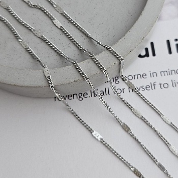 50 см Цепь тонкая 1.4 мм / толщина / нержавеющая сталь (8953) купить в Воронеже | Заказать в интернет-магазине Viva Beads
