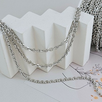 50 см Цепь 3.5-3.6 мм /ширина/ родиевое покр. (8126-Р/3.5 мм) купить в Воронеже | Заказать в интернет-магазине Viva Beads
 50 см Цепь 3.5-3.6 мм /ширина/ родиевое покр. (8126-Р/3.5 мм) купить в Воронеже | Заказать в интернет-магазине Viva Beads