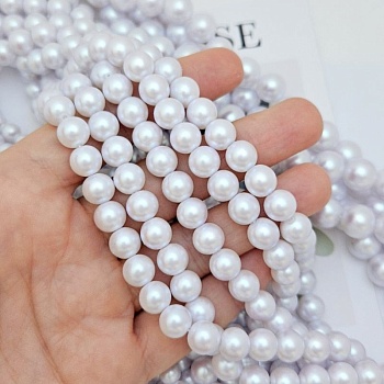 Нить 20 см Жемчуг Майорка 8 мм светло-сиреневый с матовым эффектом (9081-СИР-8) купить в Воронеже | Заказать в интернет-магазине Viva Beads
